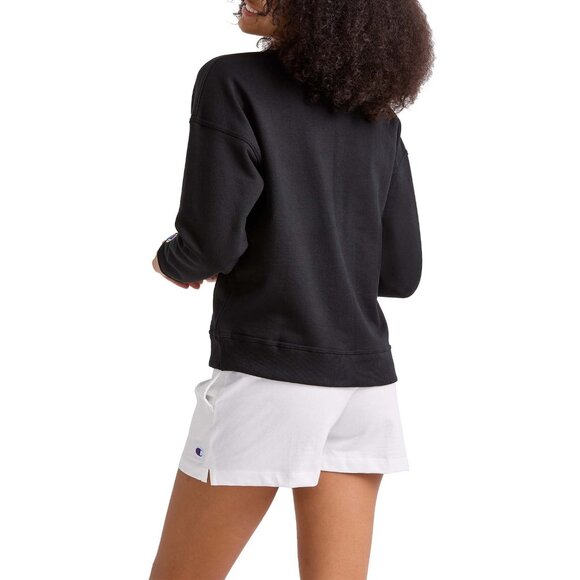 Champion Women's Powerblend Relaxed Crew Size L Black MSRP $55 - Picture 6 of 6